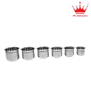 Mrs Kitchenware Stainless Steel Mango Tope( Set of 6pcs )